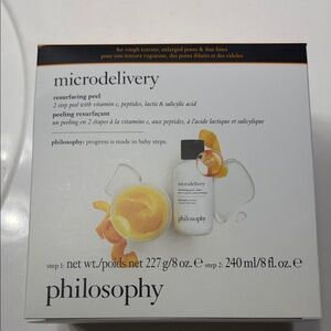 Philosophy Microdelivery Resurfacing Peel and Philosophy Purity facial cleanser
